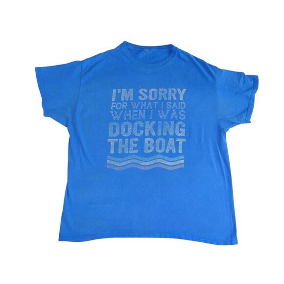 Funny Docking the Boat Graphic Tee - Picture 1 of 4